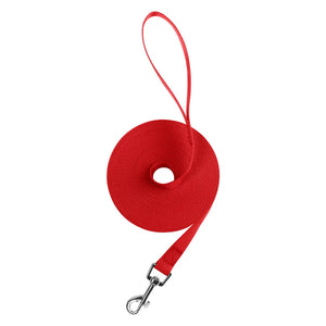 30M Dog Traction Rope Leash Wide Dogs Training Leashes Outdoor Running Walking Pet Nylon Leashes Pet Tow Webbing Outside Supply