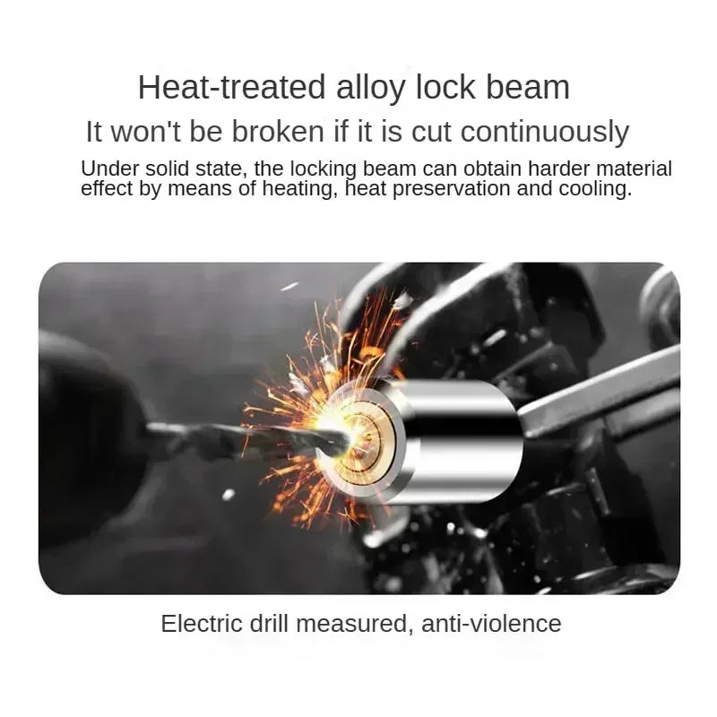 Bicycle Lock Extra Long Thickened Anti-Theft Chain Lock Bicycles Electric Vehicles Password Protection Mountain Bike Lock Lock - You Offer