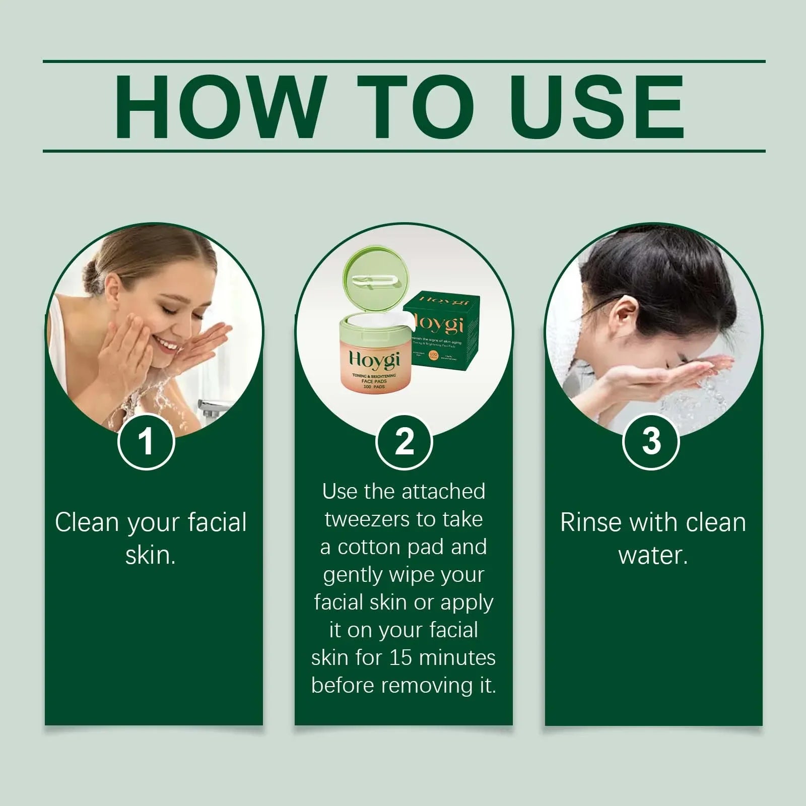 Moisturizing Centella Asiatica Cotton Pads Nourishing Lighten Fine Lines Anti Acne Smooth Even Skin Tone Repair Damaged Skin Car