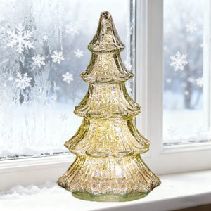 Pretty Christmas Tree Crystal Glass Christmas Tree Ornaments for Table Top Centerpiece Mantel Window 2026 Christmas Gifts