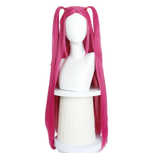 Synthetic Straight Ponytail with Hair Tie Hot Anime Kpop Hunter Cosplay Costumes Wig Ponytail Hood for Women Men