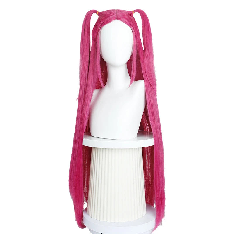 Synthetic Straight Ponytail with Hair Tie Hot Anime Kpop Hunter Cosplay Costumes Wig Ponytail Hood for Women Men