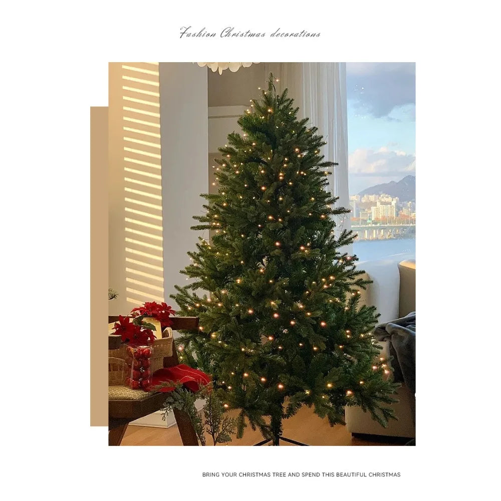 PE Large Christmas Tree with Lamp, Home Lighting, Living Room Interior, New Decoration, Bare Tree, 2025