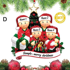 Christmas Pendant DIY Personal Family Christmas Decorations For Home 2023 Navidad Christmas Tree Hanging Ornament New Year 2024