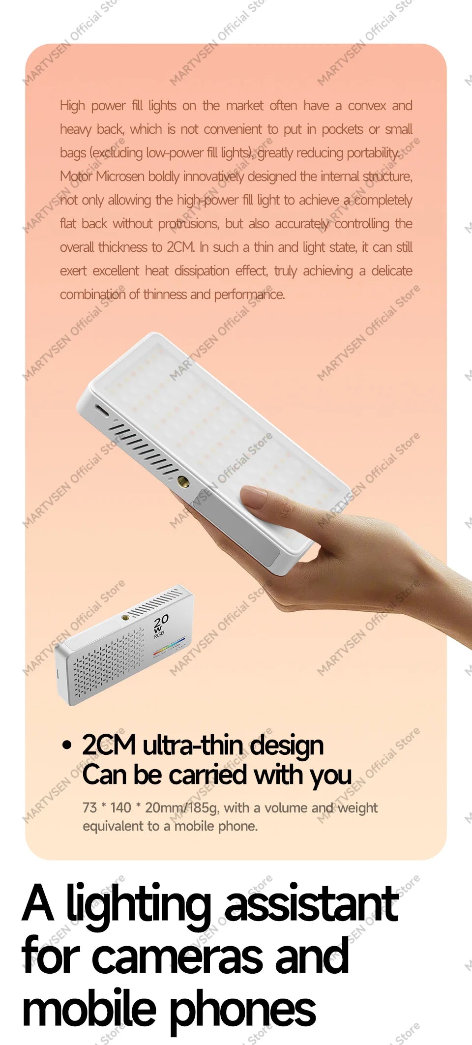 Mini Rechargeable R9PRO full-color RGB Camera Photography Fill light LED Portable Mobile Phone Selfie Live Broadcast Video Light