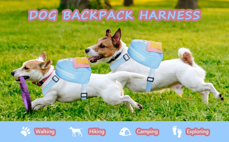 Cat and Dog Backpack Pet Traction Backpack Outdoor Travel Adjustable Pet Backpack Shoulders Pet Outing Equipment Breathable