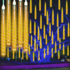Outdoor LED Meteor Shower Lights Falling Rain Drop Fairy String Light Waterproof for Christmas Party Garden Holiday Decorations