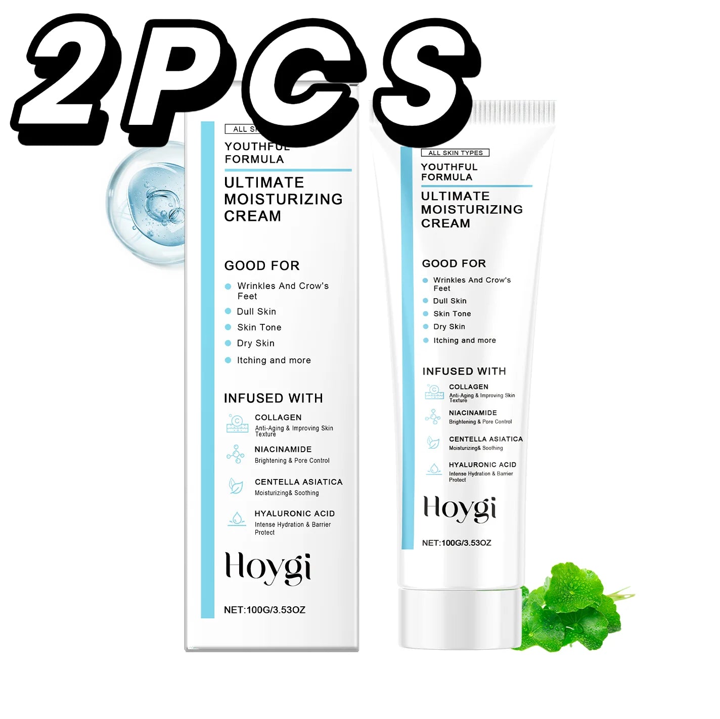 Centella Ultimate Moisturizing Cream Youthful Formula Collagen Niacinamide Centella Asiatica Hyaluronic Acid Wrinkles Spots Crea
