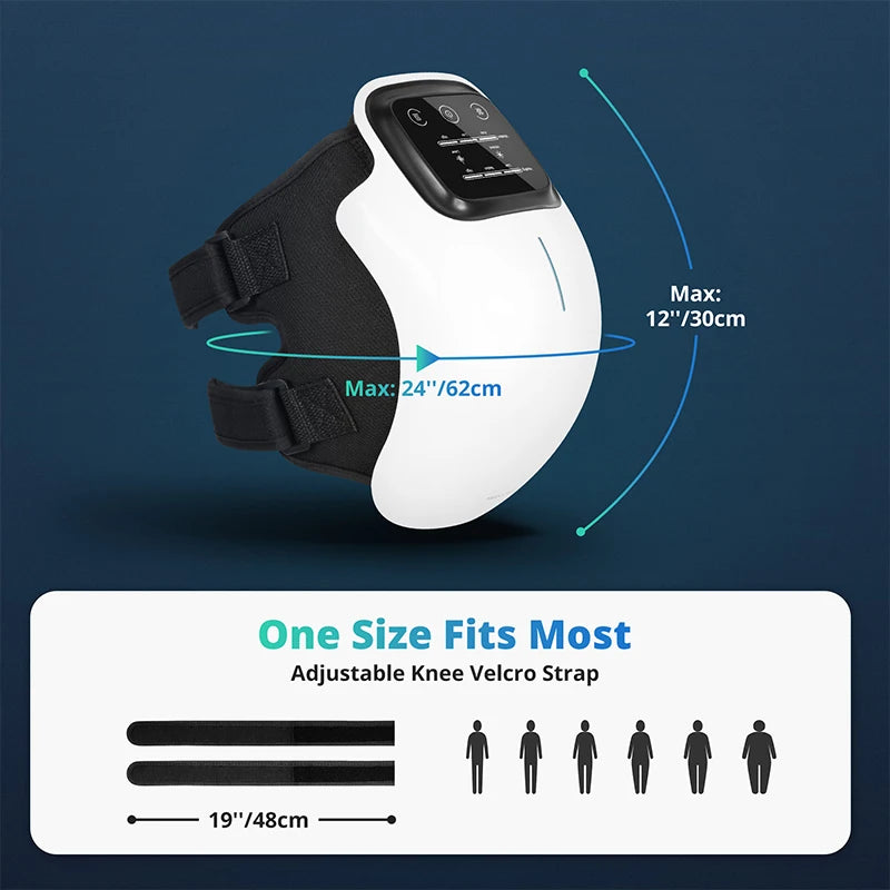 Medcursor Electric Heating Massage Knee Pad Wireless Heated Knee Massager Temperature Hot Compress Vibration Massage - You Offer