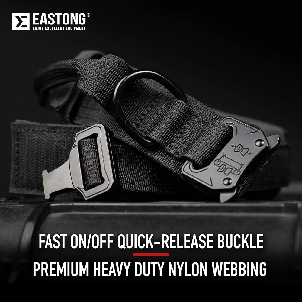 Military Tactical Dog Collar Nylon Adjustable Durable German Shepherd for Medium Large Outdoor Walking Training Pet Supplies