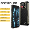 Ulefone Armor 22 Android 14,16GB (8+8GB RAM ),128GB/256GB ROM, 6.58" 120Hz ,6600mAh 33W,NFC,64MP Night Camera, Global Version