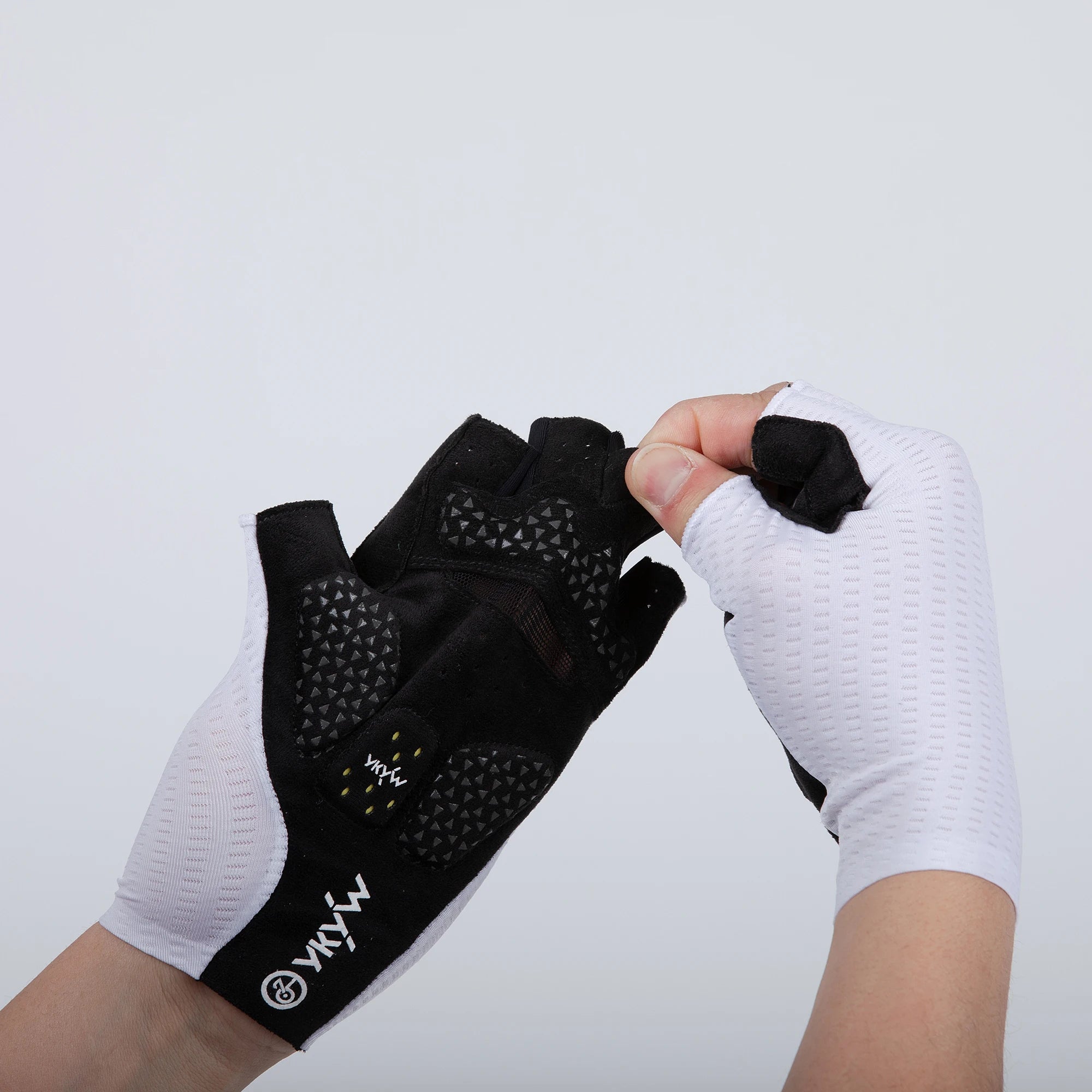 YKYWBIKE 2025 Cycling Sports Gloves PORON XRD Sponge Summer Road Bike Gloves Shock-Absorbing Bicycle MTB Half Finger Gloves