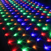 EU Plug Led Net Mesh String Lights 220V Street Garlands Christmas Decorations Outdoor New Year Wedding Party Garden Bush Decor