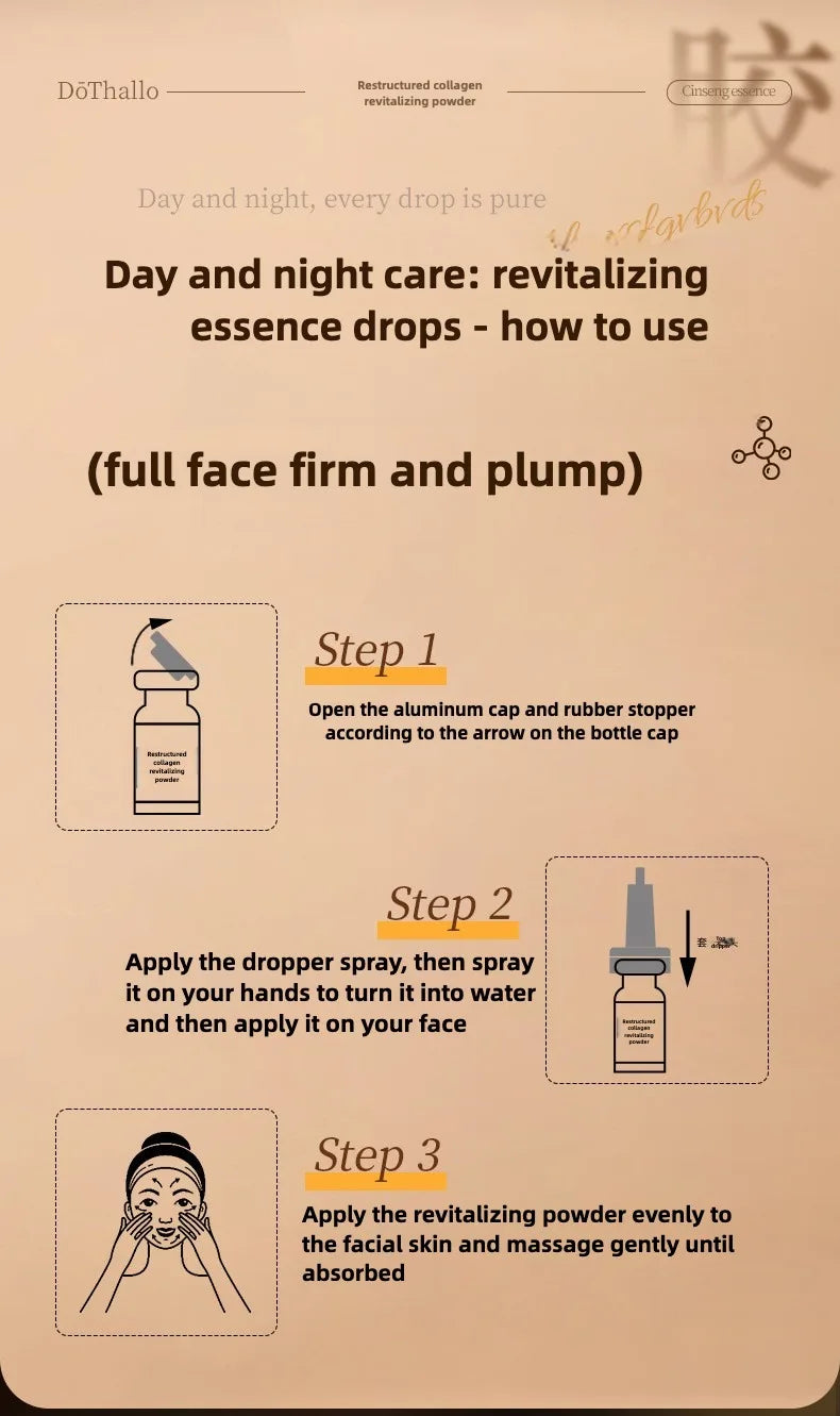 Recombinant Collagen Anti-wrinkle Essence Repair Firm Smooth Hyaluronic Acid Anti Wrinkle Aging Whitening Dark Spot Skin Care