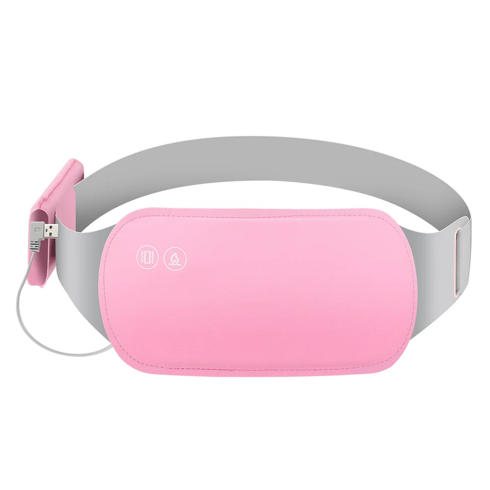 Electric Period Cramp Massager Vibrating Heating Belt for Menstrual Waist Stomach Abdominal Warm Palace Belt - You Offer