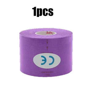 1/6pcs Breathable Cotton Kinesiology Tape Sports Elastic Roll Adhesive Muscle Bandage Knee Elbow Protector Injury Pain Care Tape