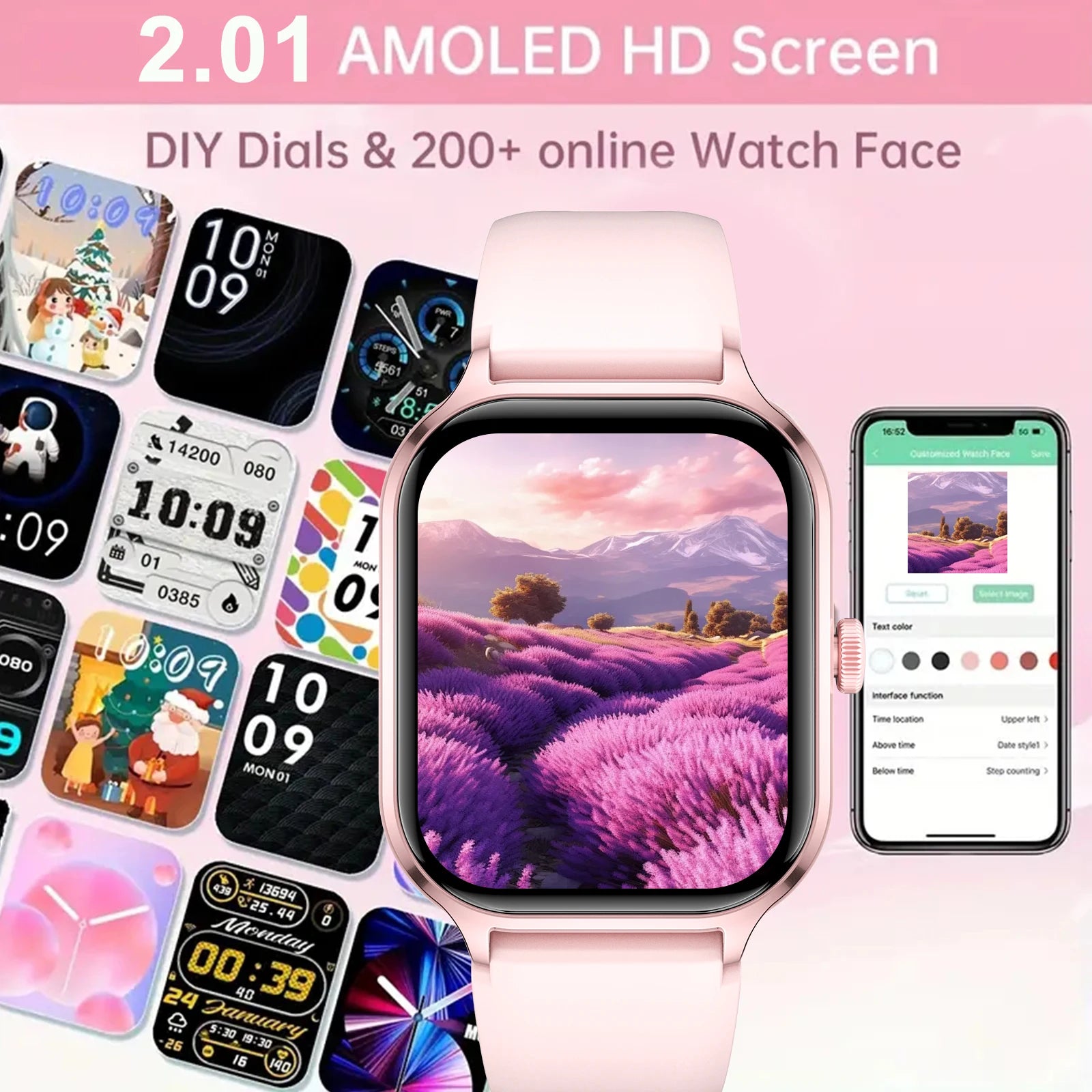 Smart Watch For Women Full Touch Screen Bluetooth Call Watches Sport Fitness Tracker Smartwatch Lady - You Offer