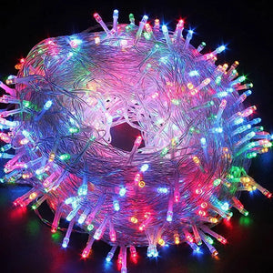 10/20/50m Outdoor LED String Lights Garland Waterproof Fairy Light Festoon Lamp Wedding Party Holiday Gardening Decoration Light