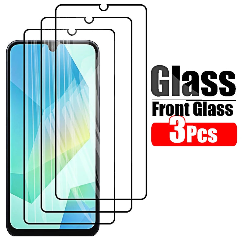 Protective Glass for Samsung Galaxy A16 4G 5G A15 A25 A35 A55 Screen Protectors Tempered a 16 15 25 Camera Soft Lens Cover Film