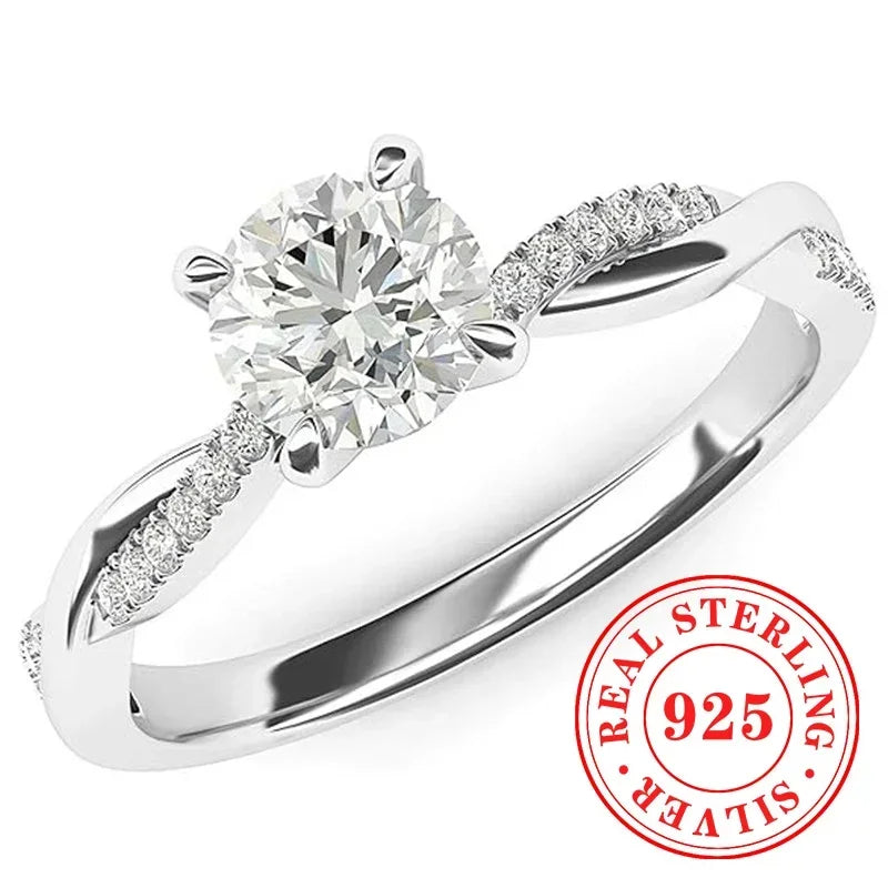 CHAOSHI High End 925 Sterling Silver Thin Rings New Trendy Luxury Temperament Women Fine Jewelry Anniversary Finger Accessories - You Offer