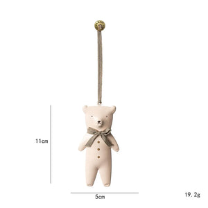Nordic Christmas Hanging Decoration Cartoon Soldiers Angel DIY Drop Ornaments Double-sides Iron Art Xmas Tree Ornament