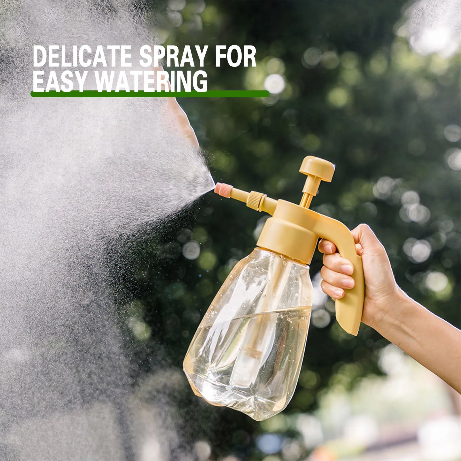 Indoor Large Pressure Watering Can 1.5l Large Capacity Clear Water Bottle For Garden Outdoor Plant House Flower Xuan-us - You Offer