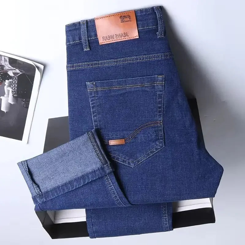 2025 NEW Men's Fashion Business Jeans Classic Style Casual Stretch Slim Jean Pants Male Brand Denim Trousers Long Pants - You Offer