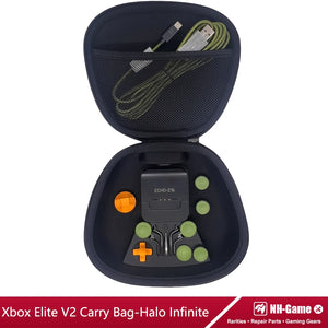 Replacement Housing Shell Kit For Xbox Elite Series 2 Controller Front Case Back Cover LB RB Bumper Button Grips Carry Bag
