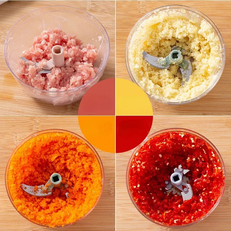 Manual Fruit Vegetable Chopper Hand Twist Pull Food Cutter Onion Nuts Grinder Mincer Shredder Garlic Cutter Kitchen Accessories