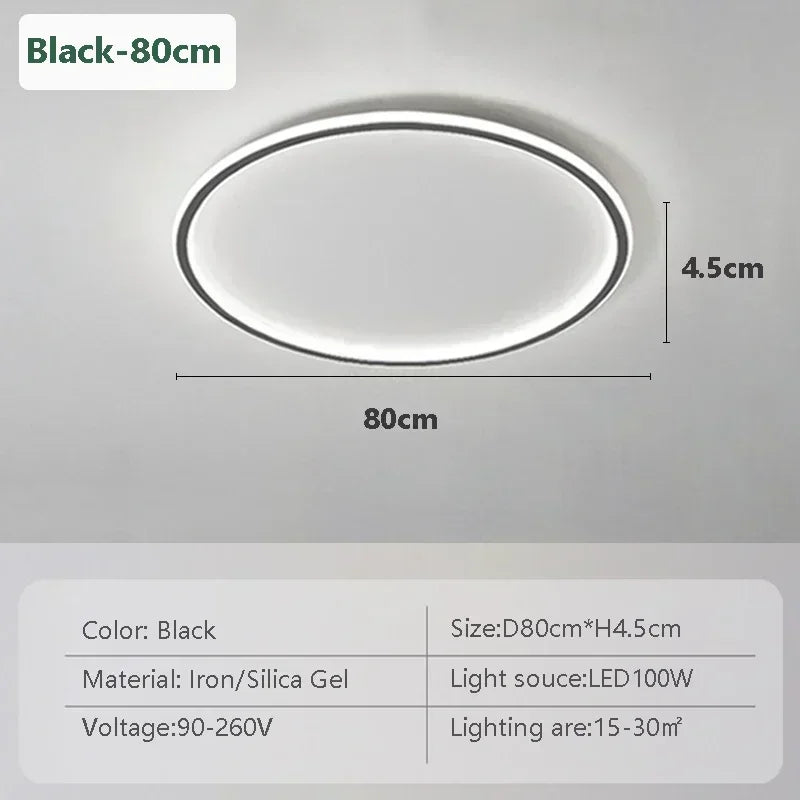 Modern LED Ceiling Lights 20/30/50/80cm Remote Control Lamps Bedroom Living Room Dinning Room Kitchen Hotel Home Led Lamp Lustre