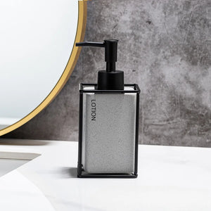 330ml Bathroom Soap 2pcs Ceramics Dispensers Refillable Holder Portable Travel Dispenser Liquid Soap Dispenser Bath Pump Bottle