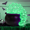Mini 6 inches DIY Bubbling Cauldron Set Halloween Decorations Indoor ,Black Plastic Bowl Decoration for Home Kitchen Party Table