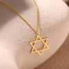 Fashion Mogen Star of David Pendant Necklace for Women Stainless Steel Jewish Symbols Necklace Men's Religious Amulet Jewelry - You Offer