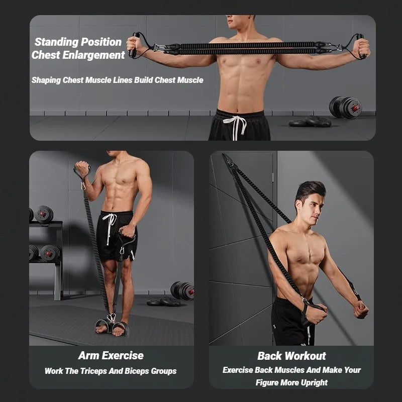 1pcPedal Tensioner for Home Fitness  Multifunctional Back Abdomen Ab Trainer for Men  Resistance Pull Exerciser
