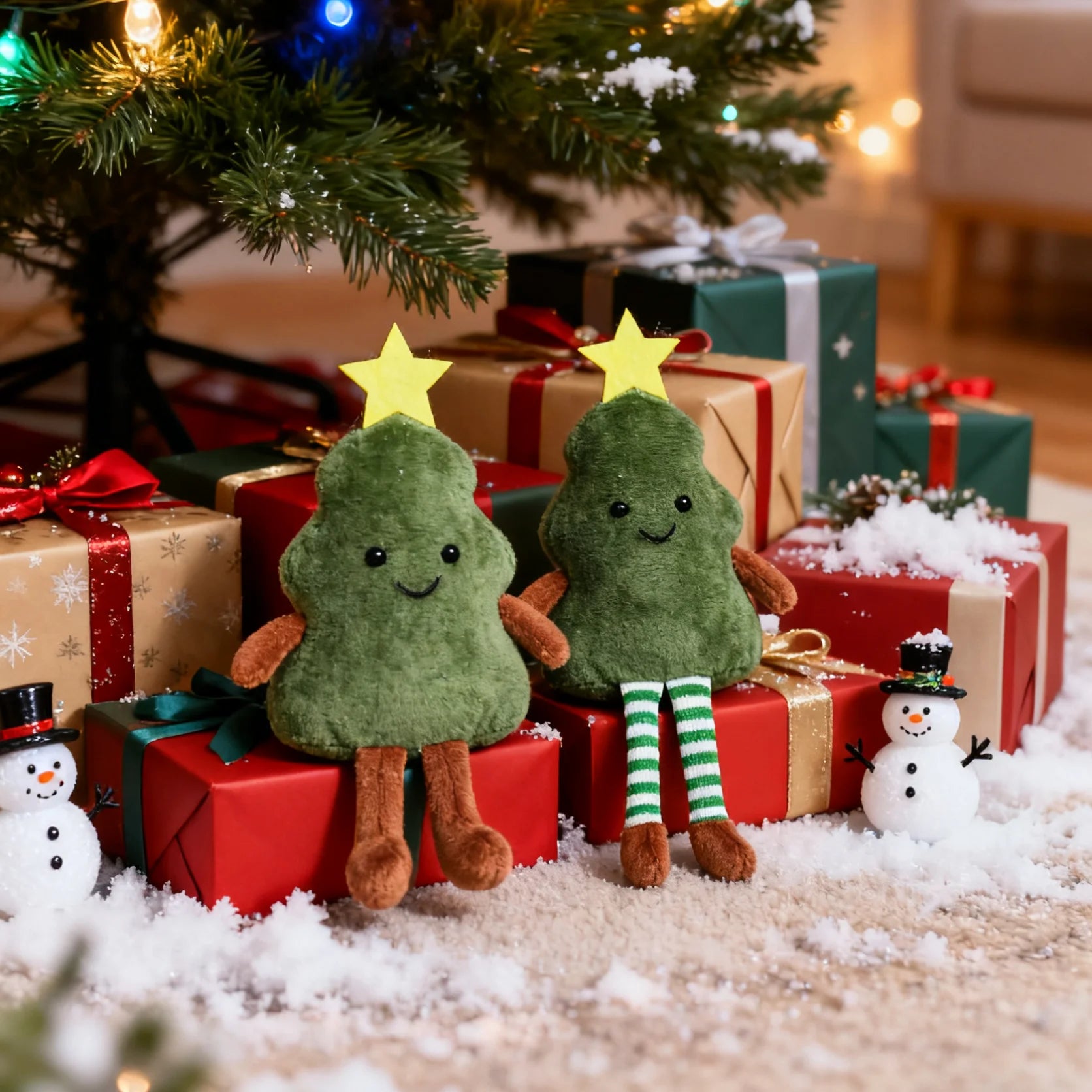 Christmas New Year Decoration Cute Plush Avocado Pendant Xmas Tree Doll Home Party Festival Living Room Desktop Ornaments