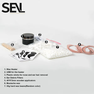 USB Wax Heater Machine Depilatory Waxing Beans Heater Nose Facial Wax Kit Depilatory Waxing Beans Heater For Men and Women