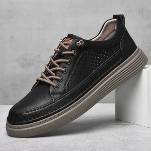 Fashion Handmade Brand Men Casual Shoes Genuine Leather Men Flats Soft Oxford Shoes Luxury Quality Outdoor Shoes Men Sneakers