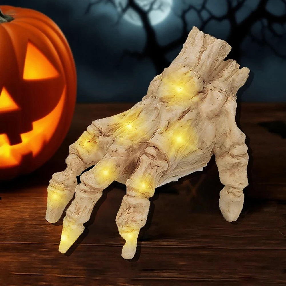 Electric Walking Hand Sound Activated Halloween Skeleton Hand with Sound Light Costume Props Halloween Gothic Home Decor