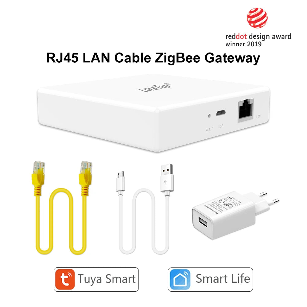 QCSMART ZigBee 3.0 Garage Door Wireless Sensor Opener Controller Tuya Smart Life App Remote Voice Control Google Assistant Alexa