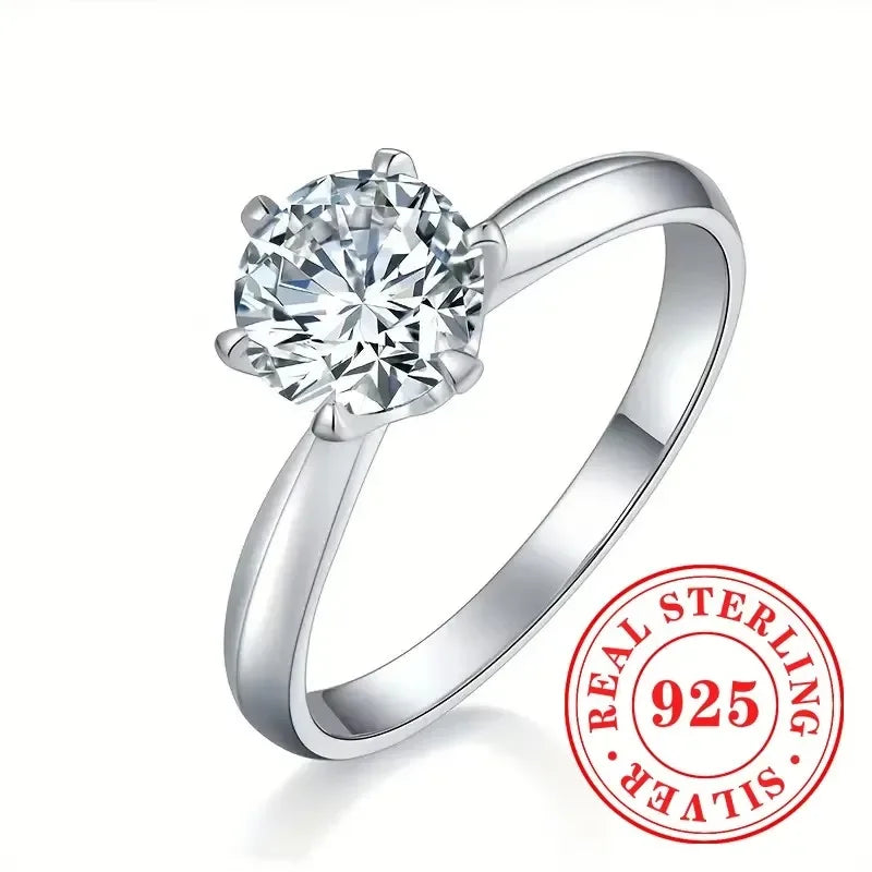 CHAOSHI High End 925 Sterling Silver Thin Rings New Trendy Luxury Temperament Women Fine Jewelry Anniversary Finger Accessories - You Offer