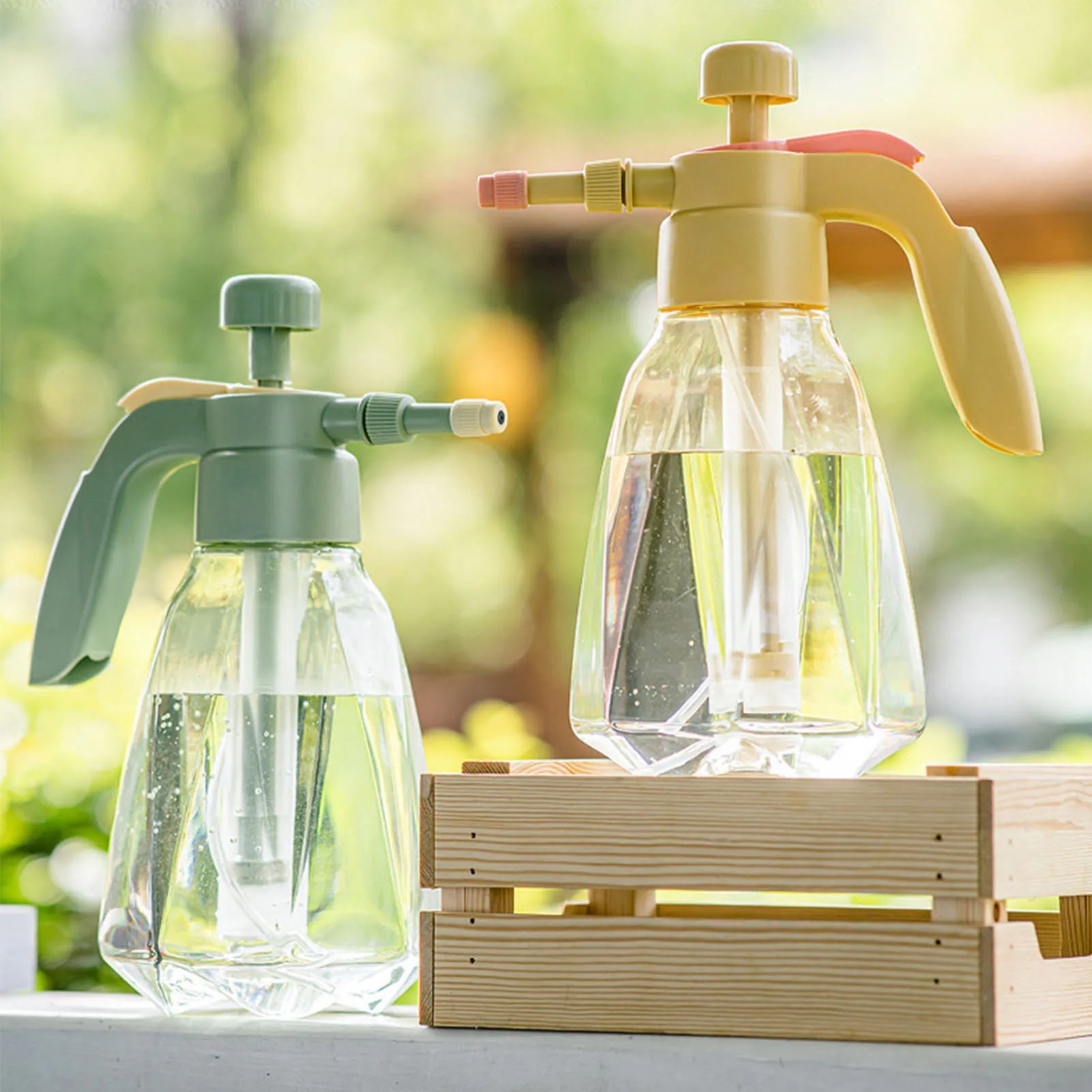 Indoor Large Pressure Watering Can 1.5l Large Capacity Clear Water Bottle For Garden Outdoor Plant House Flower Xuan-us - You Offer