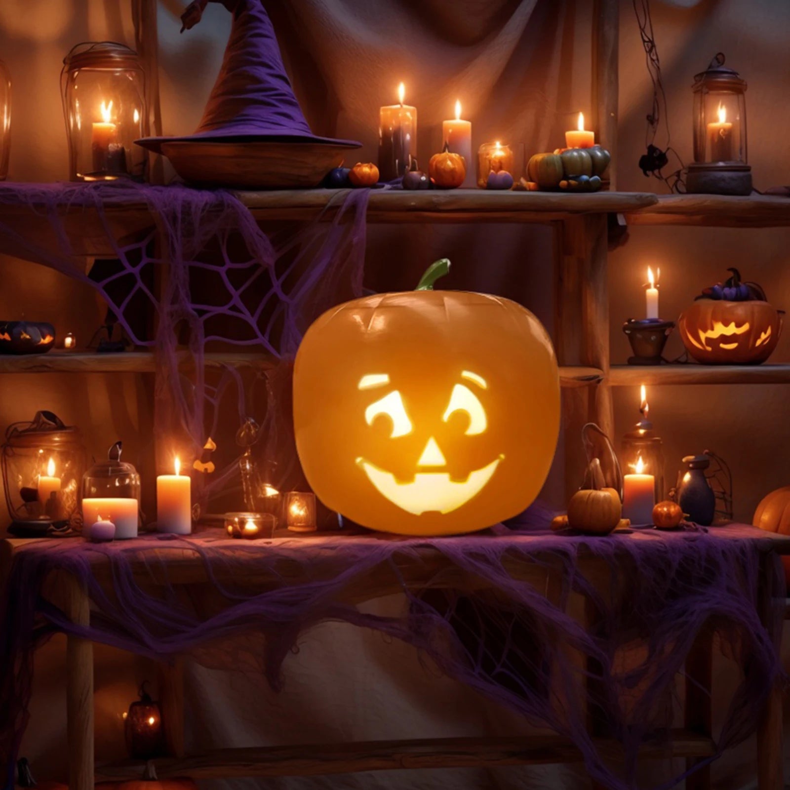 Funny Halloween Pumpkin Flash Talking Singing Animated LED Pumpkin Lamp Projection Lamp Projector Inside for Home Party Decor