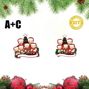 Christmas Pendant DIY Personal Family Christmas Decorations For Home 2023 Navidad Christmas Tree Hanging Ornament New Year 2024