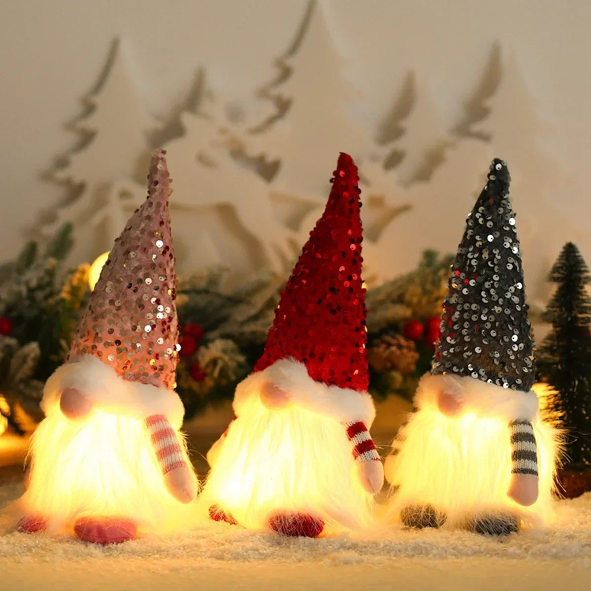 1~4PCS 2025 Christmas Decoration for Home Santa Claus Doll 30cm Navidad Party Decor Xmas Ornaments New Year Gift