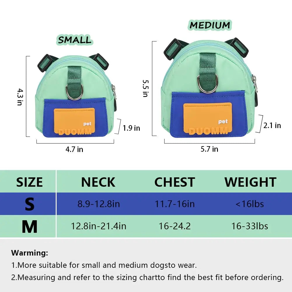 Cat and Dog Backpack Pet Traction Backpack Outdoor Travel Adjustable Pet Backpack Shoulders Pet Outing Equipment Breathable
