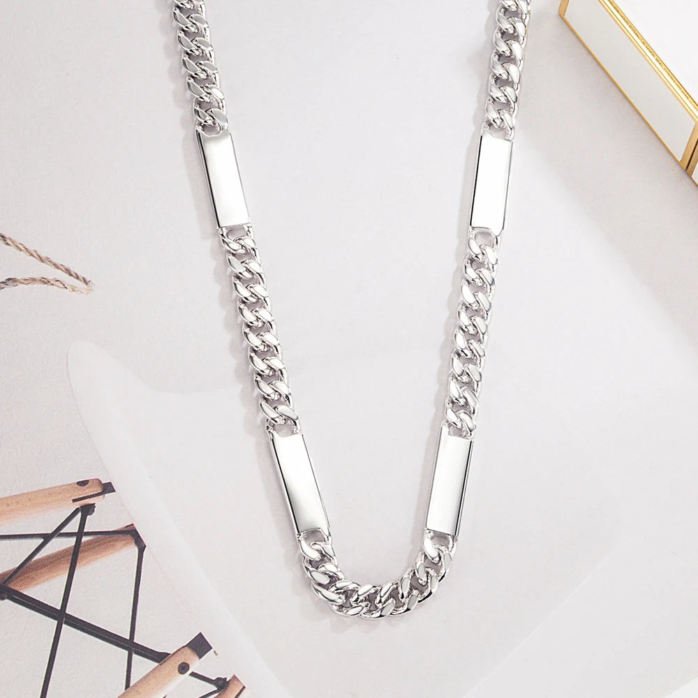 New Designer Jewelry Italy Elegant 925 Silver Cuban Chain Necklace True Symbol of Luxury For Woman&Man Hip Hop Jewelry Accessory - You Offer