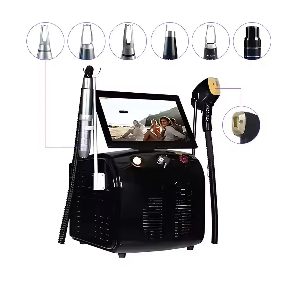 2025 Device Soprano Titanium 808 Diode Laser Hair Removal Machine 3 wavelength Painless Laser Hair 3000W Device
