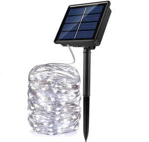 1/2 PCS Outdoor Waterproof Solar Light String 50/100/200/300 LED Waterproof 8 Modes Copper Wire Solar Fairy Light