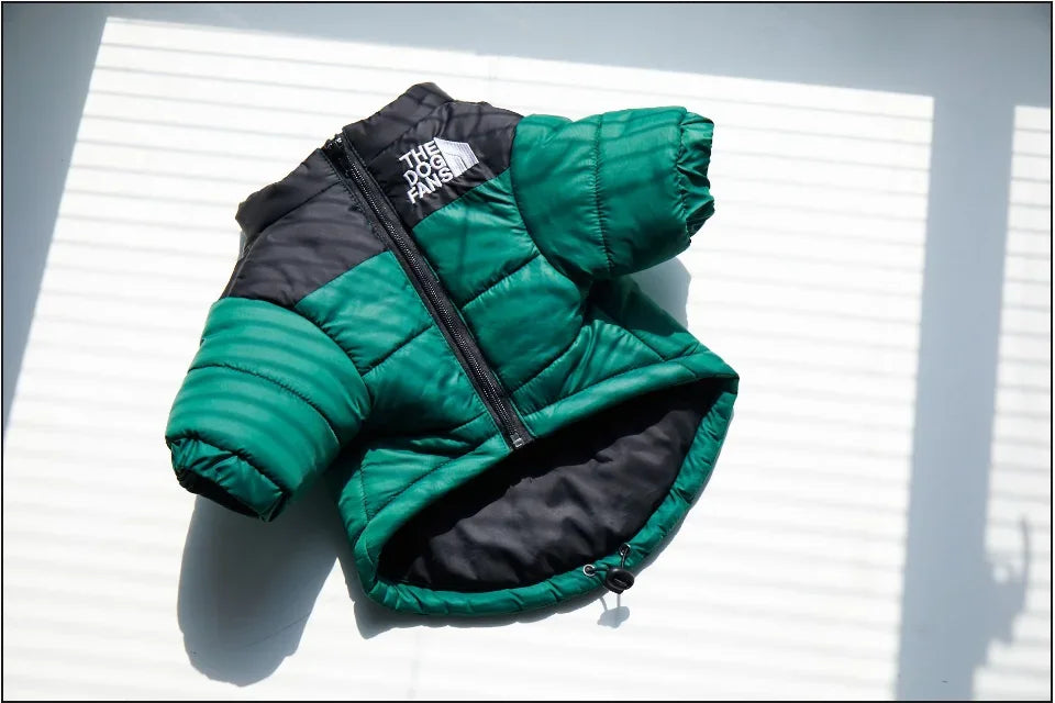 Puppy Coat Dog Down Jacket The Dog Fans Winter Pet Clothes for Small Medium Dogs Warm Thick Dog Vest French Bulldog