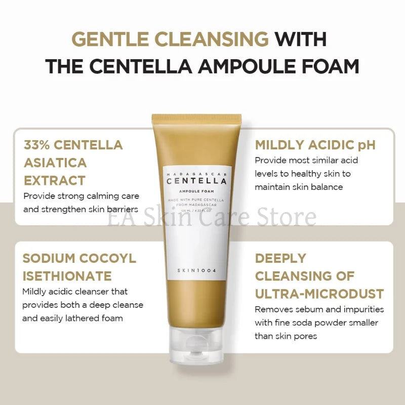 SKIN1004 Asiatica Centella Skincare Coreanos Originales Ampoule Foam Low PH Foam Cleanser Light Cleansing Oil Makeup Remover